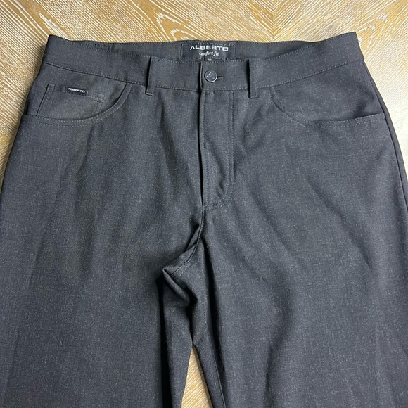 ALBERTO Tom Ceramica Comfort Fit Charcoal Black Pants 50 - Picture 3 of 10